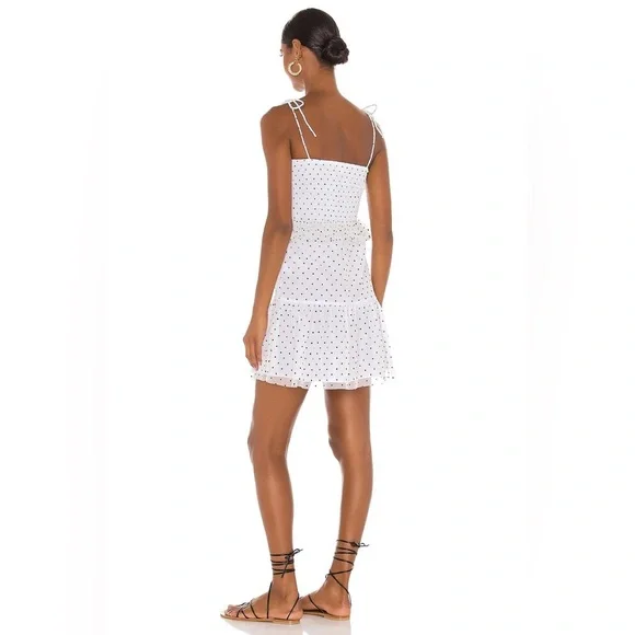 Lovers + Friends Blakeley Polka Dot Spaghetti Strap Dress Size XXS - Picture 3 of 9